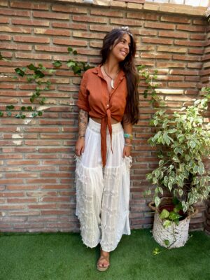 BEQUIA Camisa Terracota
